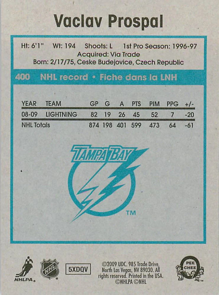 2009-10 UD O-Pee-Chee - Václav Prospal - Retro #400