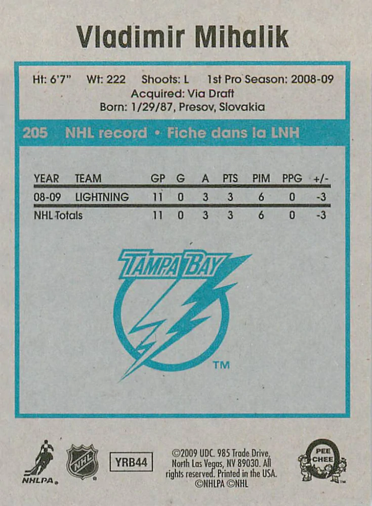 2009-10 UD O-Pee-Chee - Vladimír Mihálik - Retro #205