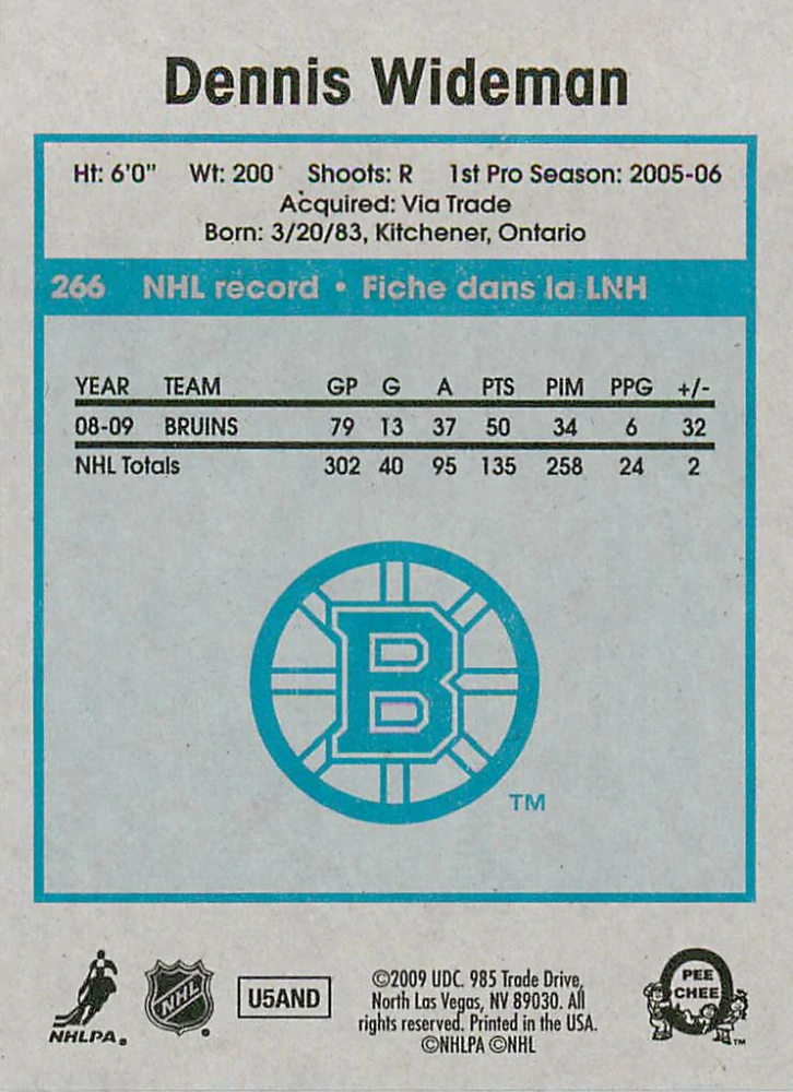 2009-10 UD O-Pee-Chee - Dennis Wideman - Retro #266