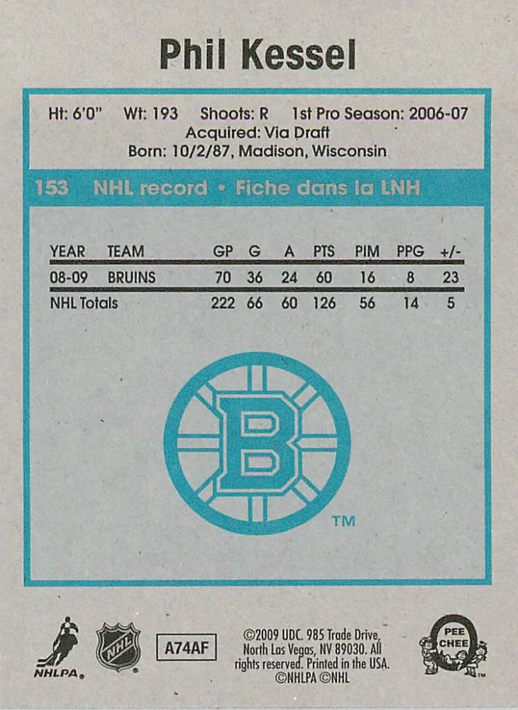 2009-10 UD O-Pee-Chee - Phil Kessel - Retro #153