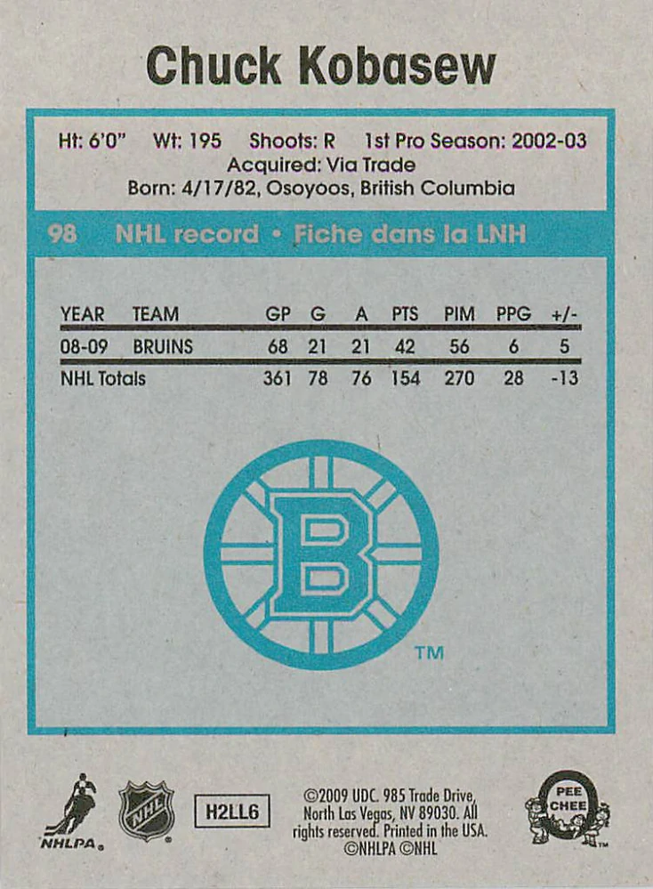 2009-10 UD O-Pee-Chee - Chuck Kobasew - Retro #98