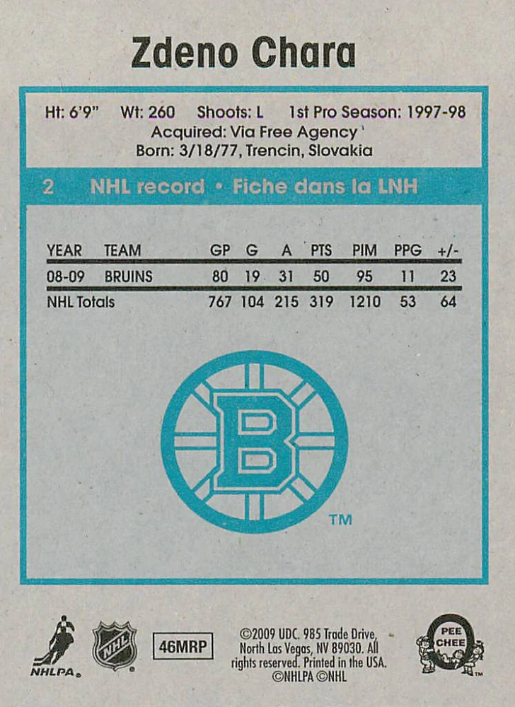 2009-10 UD O-Pee-Chee - Zdeno Chára - Retro #2