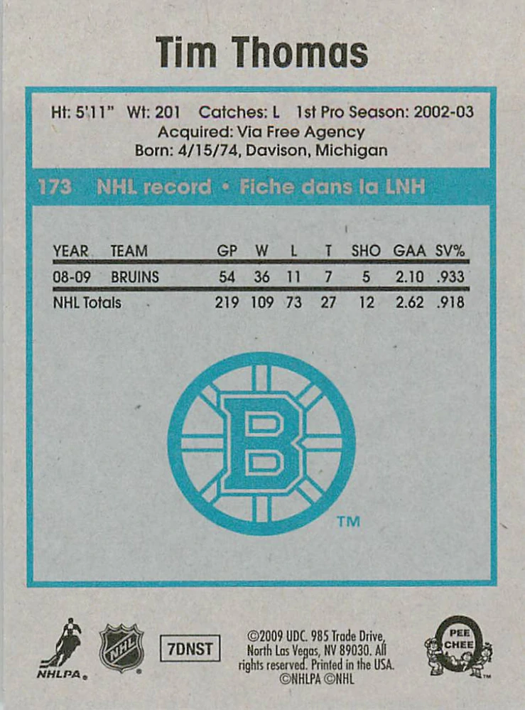 2009-10 UD O-Pee-Chee - Tim Thomas - Retro #173