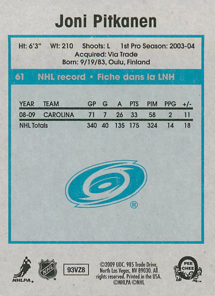 2009-10 UD O-Pee-Chee - Joni Pitkanen - Retro #61