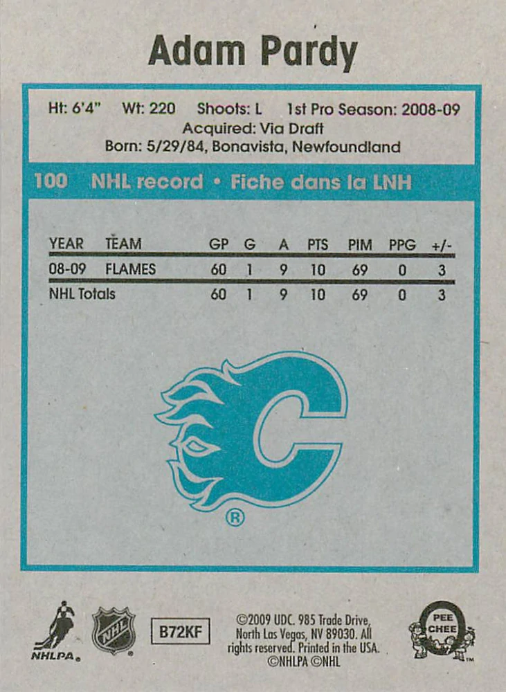 2009-10 UD O-Pee-Chee - Adam Pardy - Retro #100