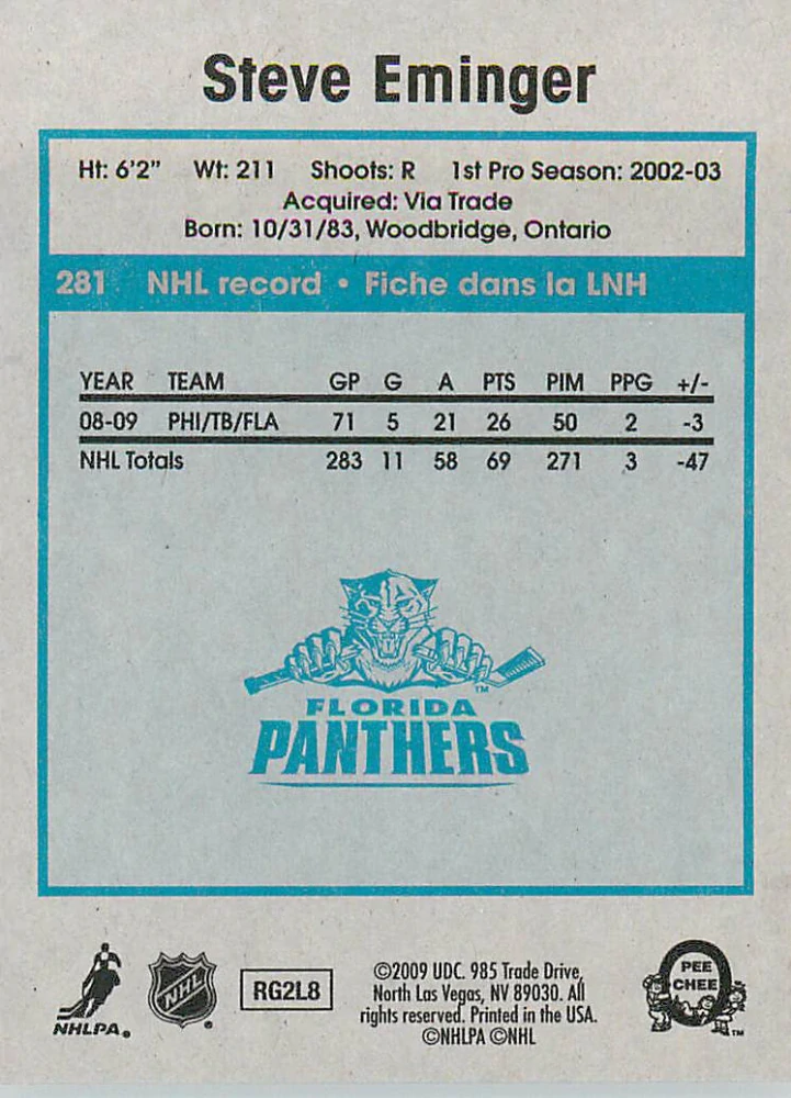 2009-10 UD O-Pee-Chee - Steve Eminger - Retro #281