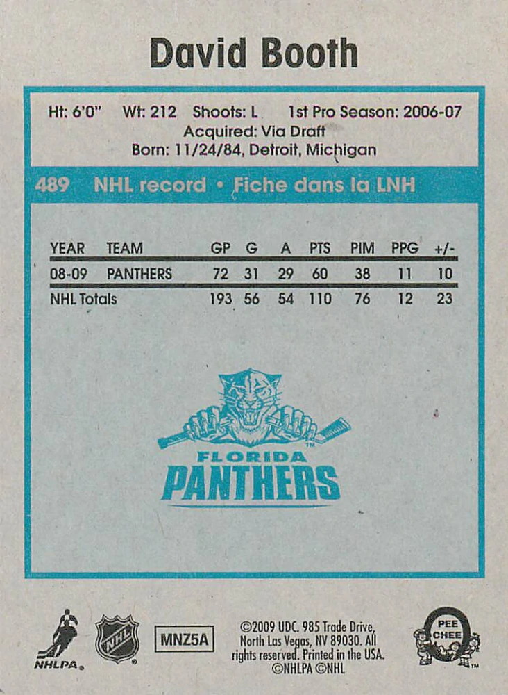 2009-10 UD O-Pee-Chee - David Booth - Retro #489