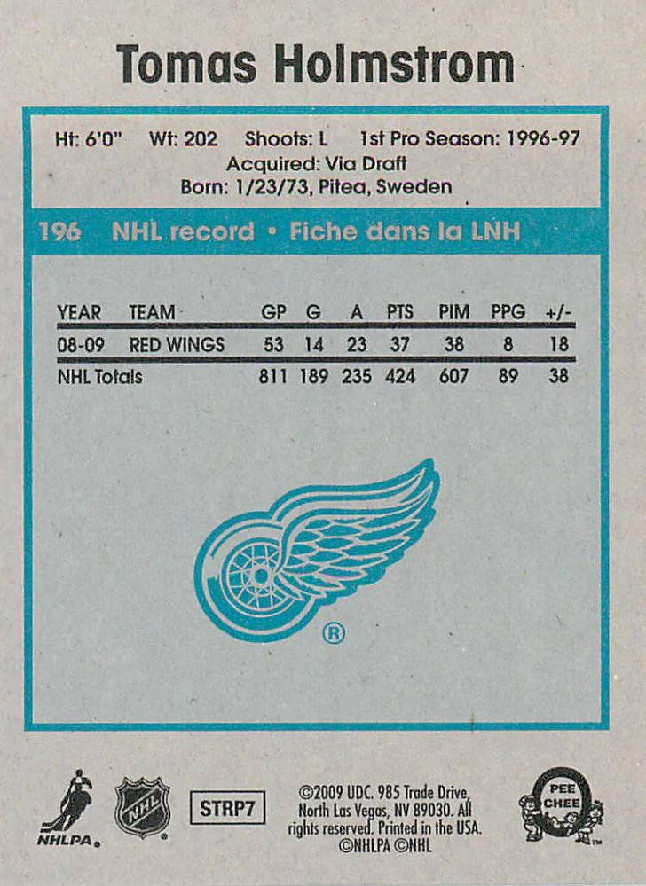 2009-10 UD O-Pee-Chee - Tomas Holmstrom - Retro #196