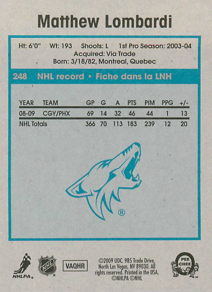 2009-10 UD O-Pee-Chee - Matthew Lombardi - Retro #248