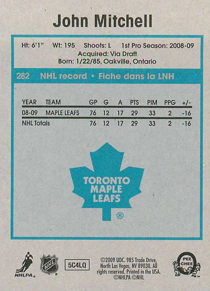2009-10 UD O-Pee-Chee - John Mitchell - Retro #282