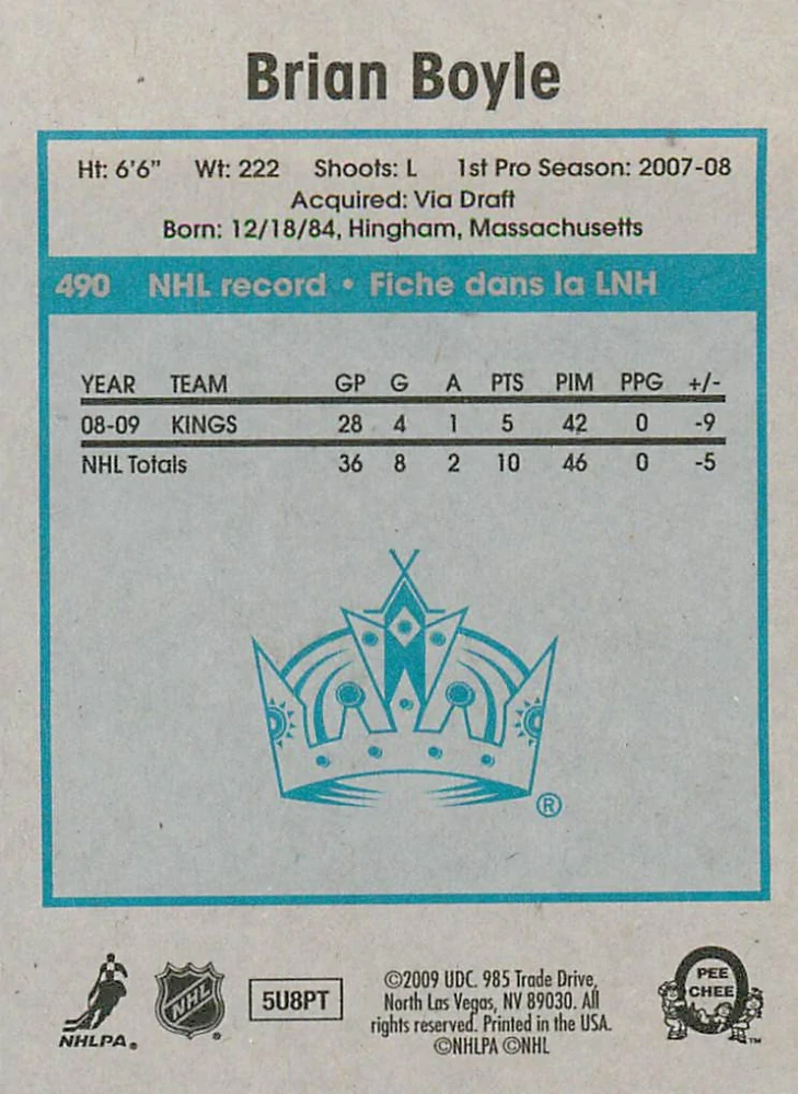 2009-10 UD O-Pee-Chee - Brian Boyle - Retro #490