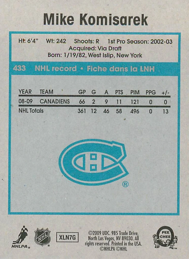 2009-10 UD O-Pee-Chee - Mike Komisarek - Retro #433