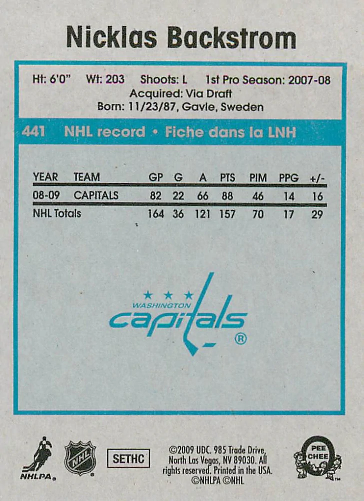 2009-10 UD O-Pee-Chee - Nicklas Backstrom - Retro #441