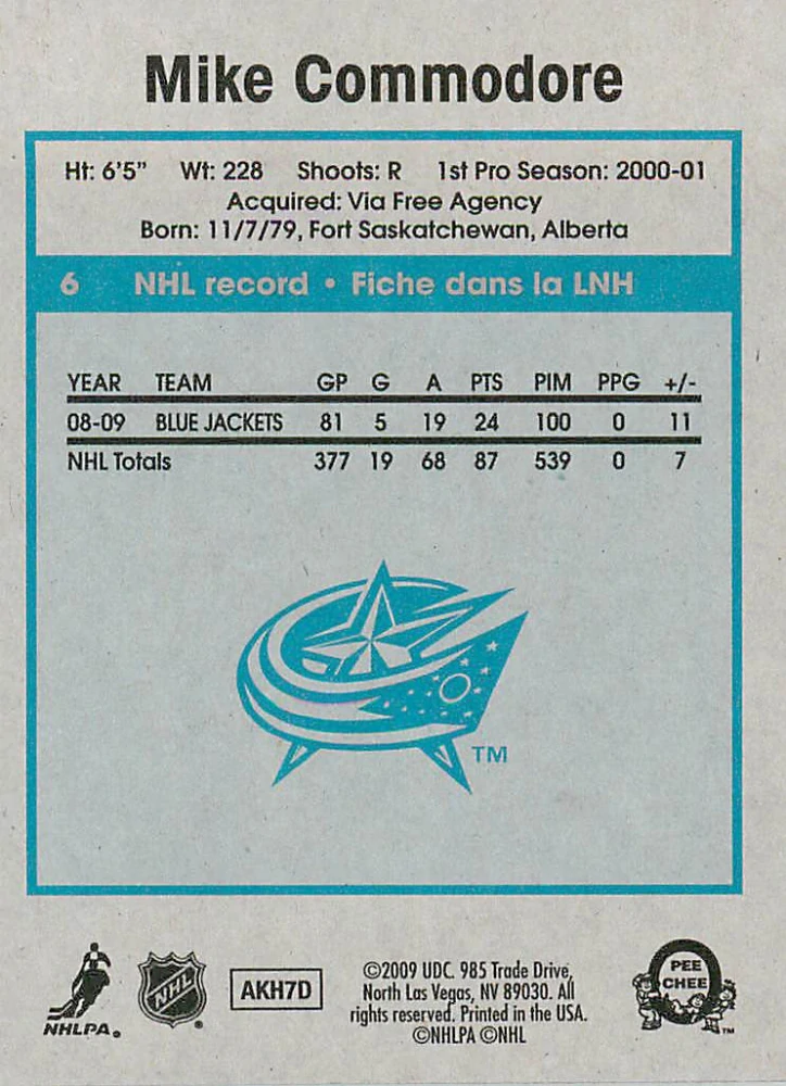 2009-10 UD O-Pee-Chee - Mike Commodore - Retro #6