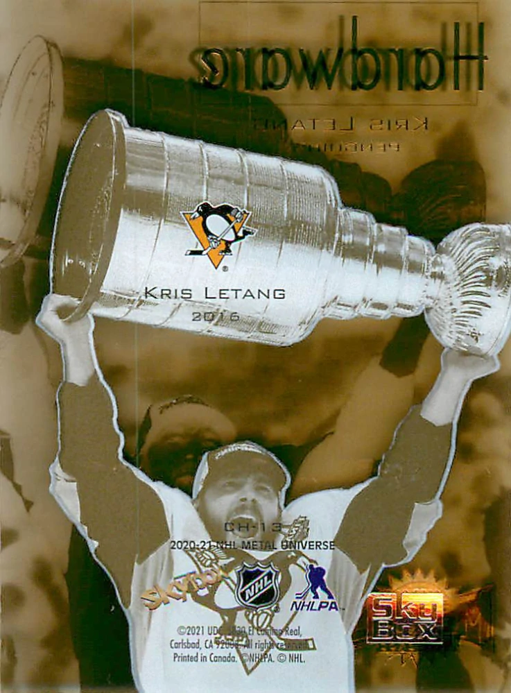 2020-21 UD Skybox Metal Universe - Kris Letang - Hardware #CH-13