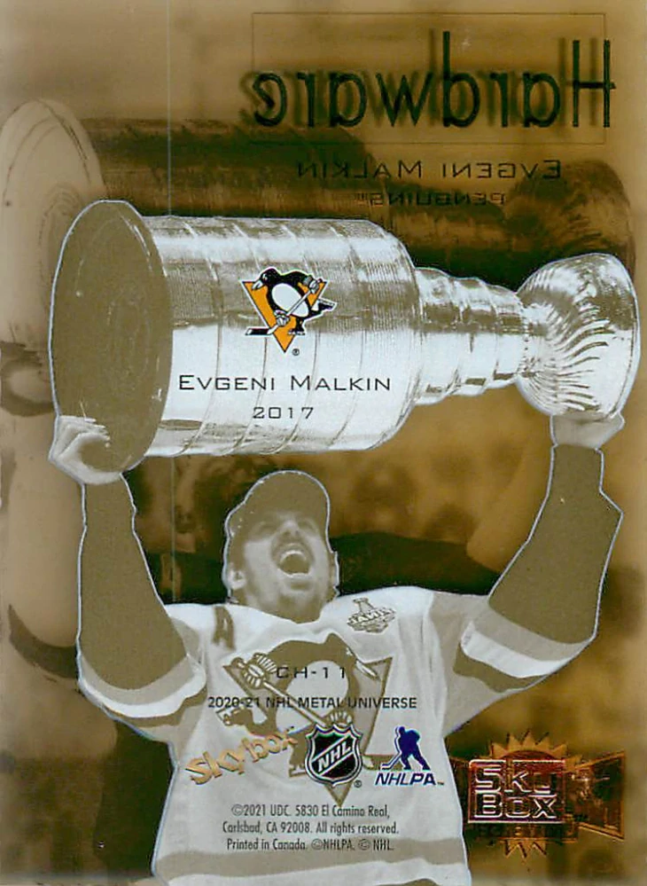 2020-21 UD Skybox Metal Universe - Evgeni Malkin - Hardware #CH-11