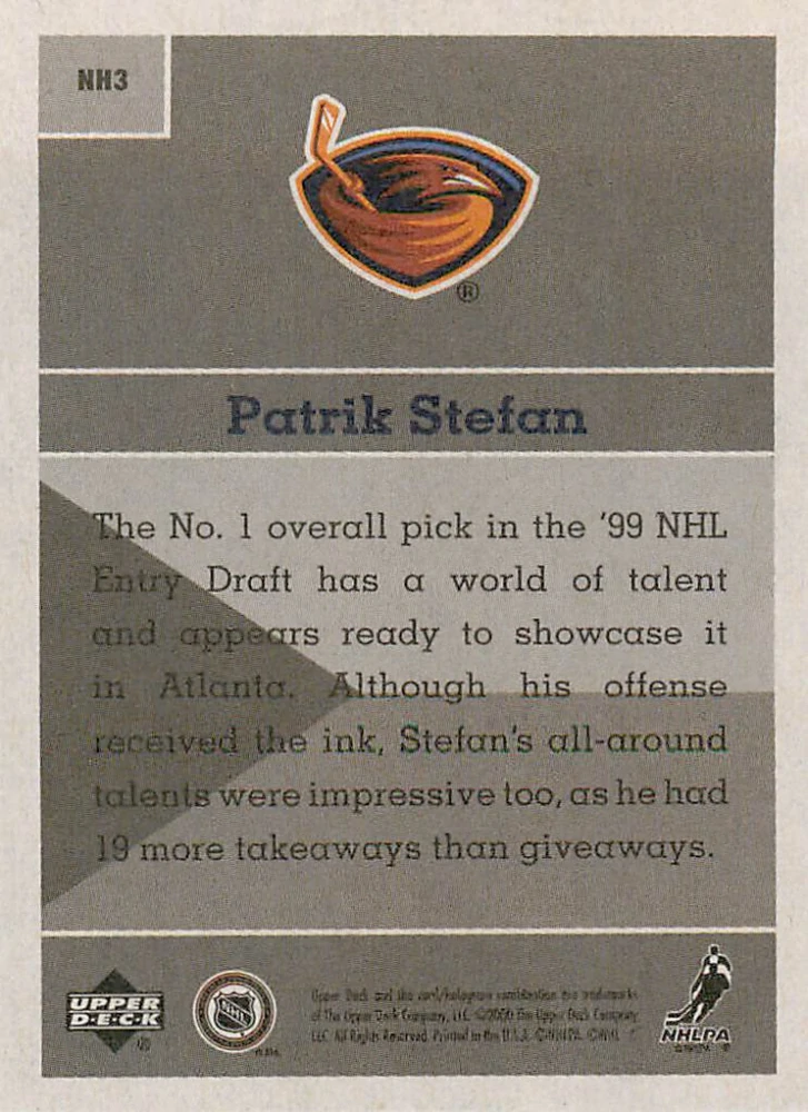 2000-01 UD Vintage - Patrik Štefan - National Heroes #NH3