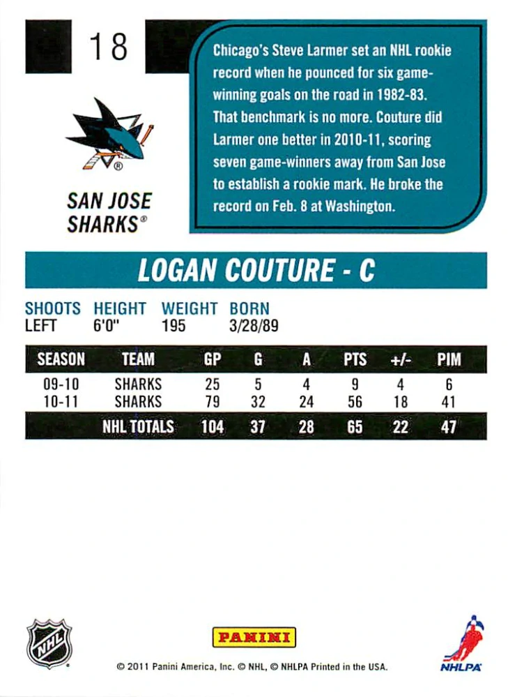 2011-12 Score - Logan Couture - Season Highlight #18