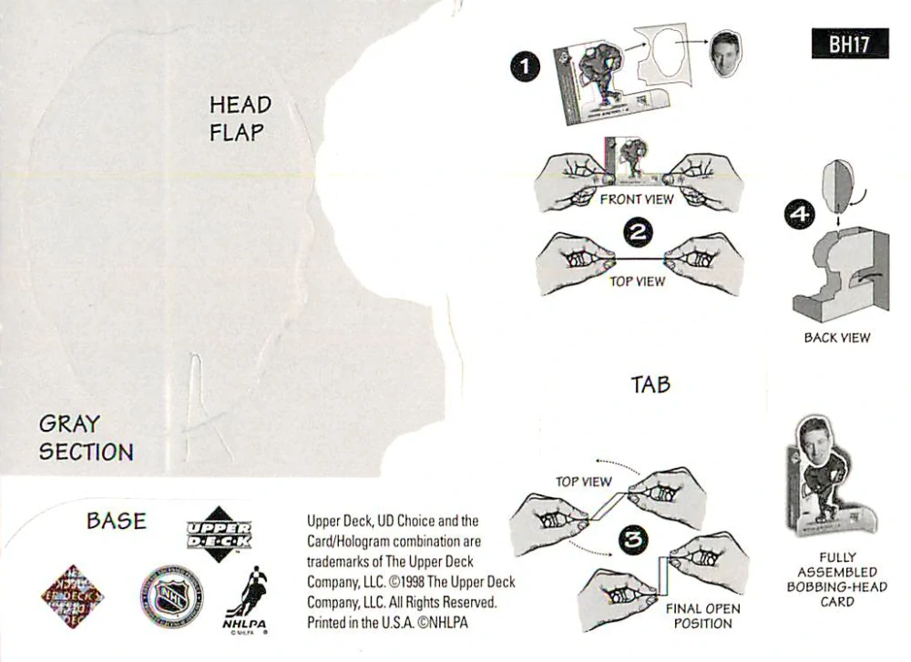 1998-99 UD Collector's Choice - Mats Sundin - Mini Bobbing Heads #BH17