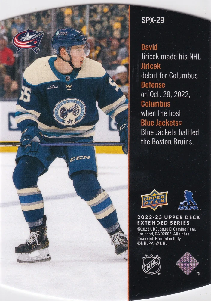 2022-23 UD Extended Series - David Jiříček - SPx Retro #SPX-29