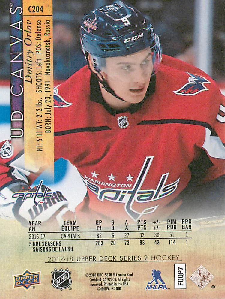 2017-18 UD Series 2 - Dmitry Orlov - Canvas #C204