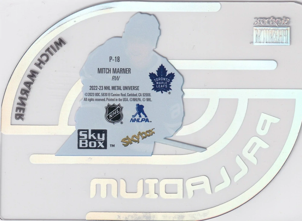 2022-23 UD Skybox Metal Universe - Mitch Marner - Palladium #P-18