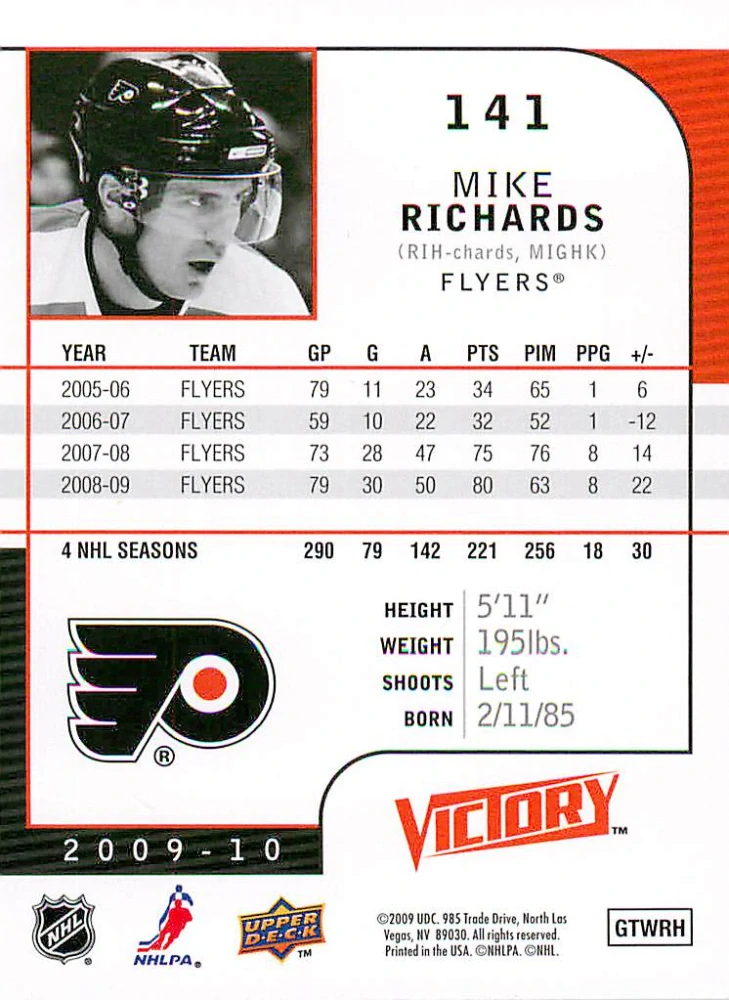 2009-10 UD Victory - Mike Richards #141