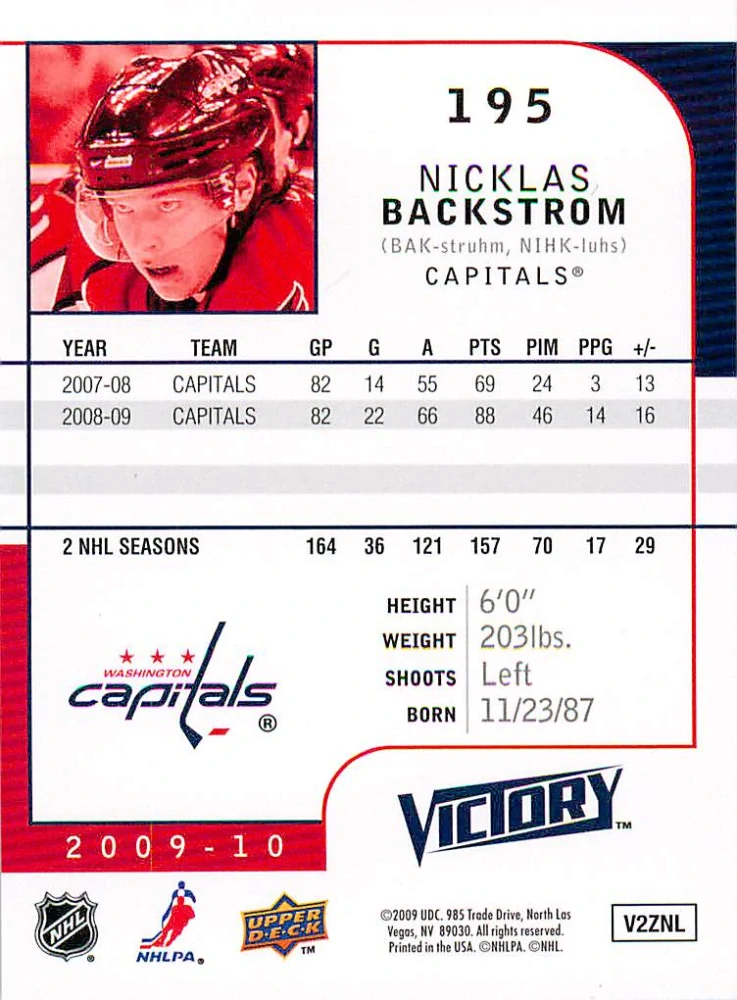 2009-10 UD Victory - Nicklas Backstrom #195