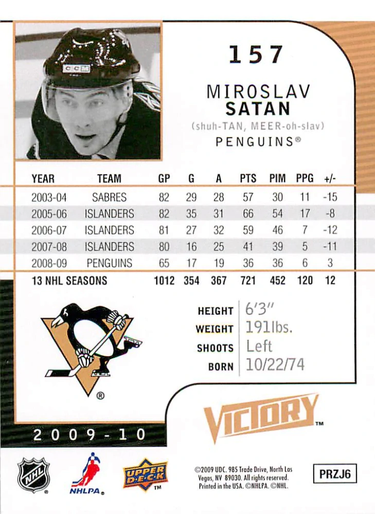 2009-10 UD Victory - Miroslav Šatan #157