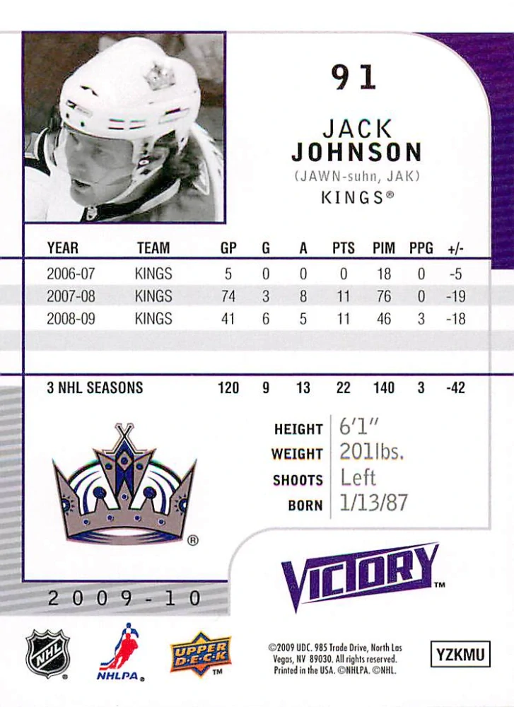 2009-10 UD Victory - Jack Johnson #91