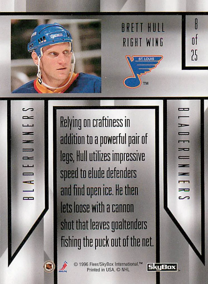 1996-97 Skybox Impact - Brett Hull - Bladerunners #8