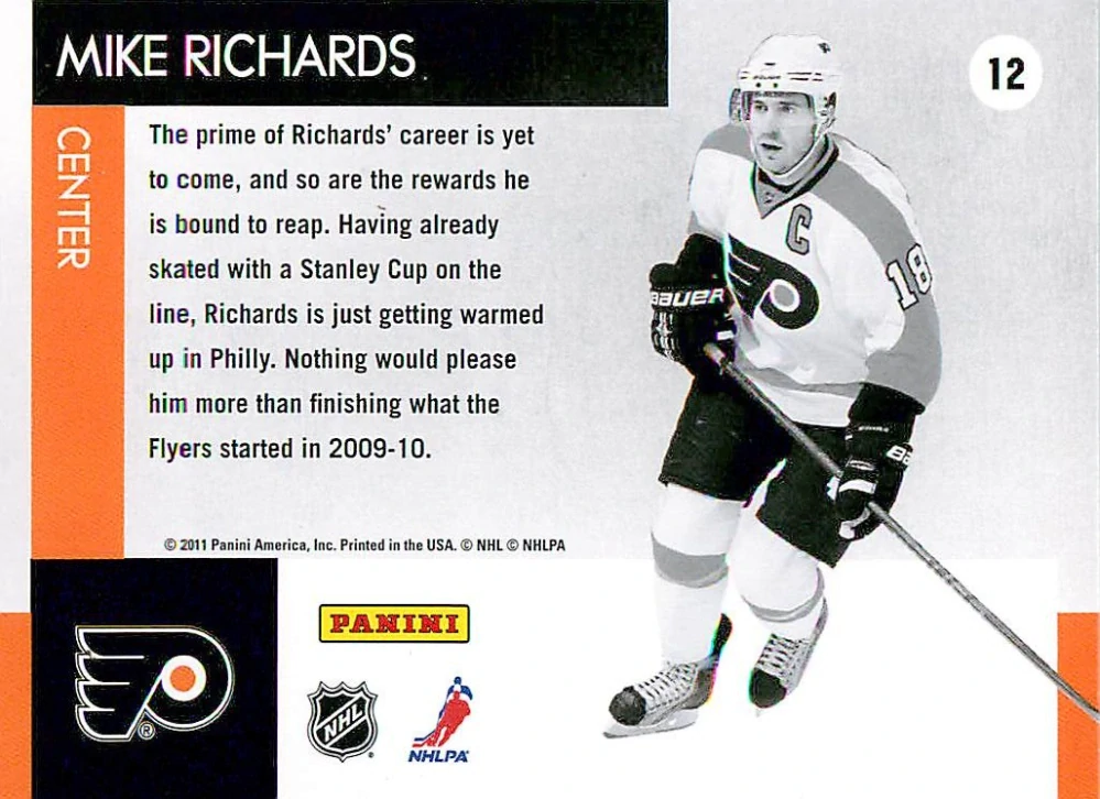 2010-11 Panini Playoff Contenders - Mike Richards - Perennial Contenders #12