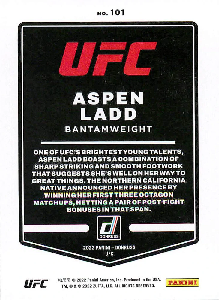 2022 Panini Donruss UFC - Aspen Ladd #101