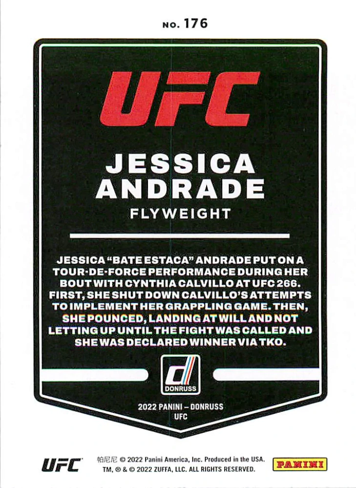 2022 Panini Donruss UFC - Jessica Andrade #176