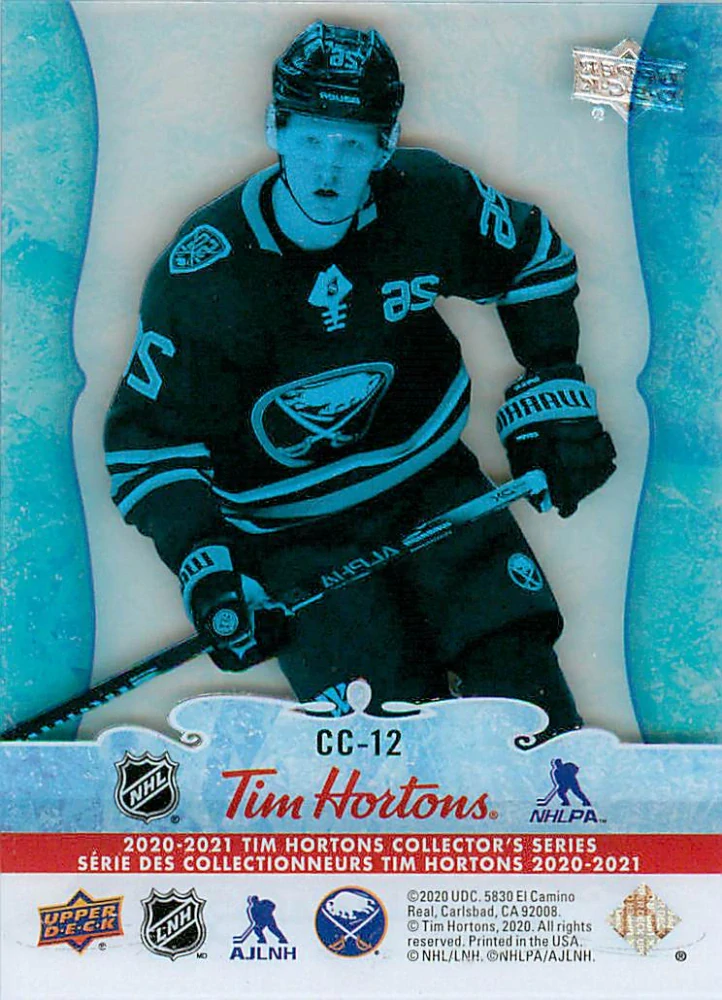 2020-21 UD Tim Hortons Collector's Series - Rasmus Dahlin - Clear Cut Phenoms #CC-12