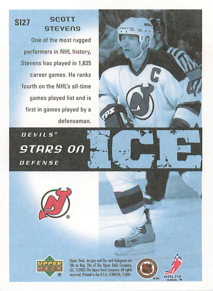 2005-06 UD Victory - Scott Stevens - Stars on Ice #SI27