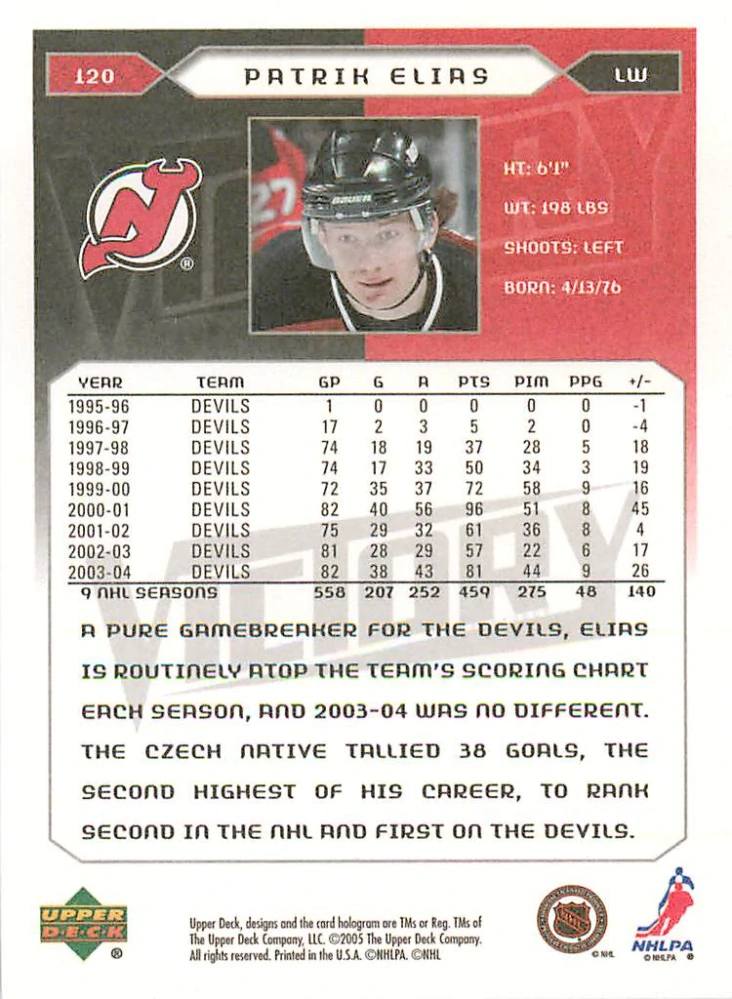 2005-06 UD Victory - Patrik Eliáš #120