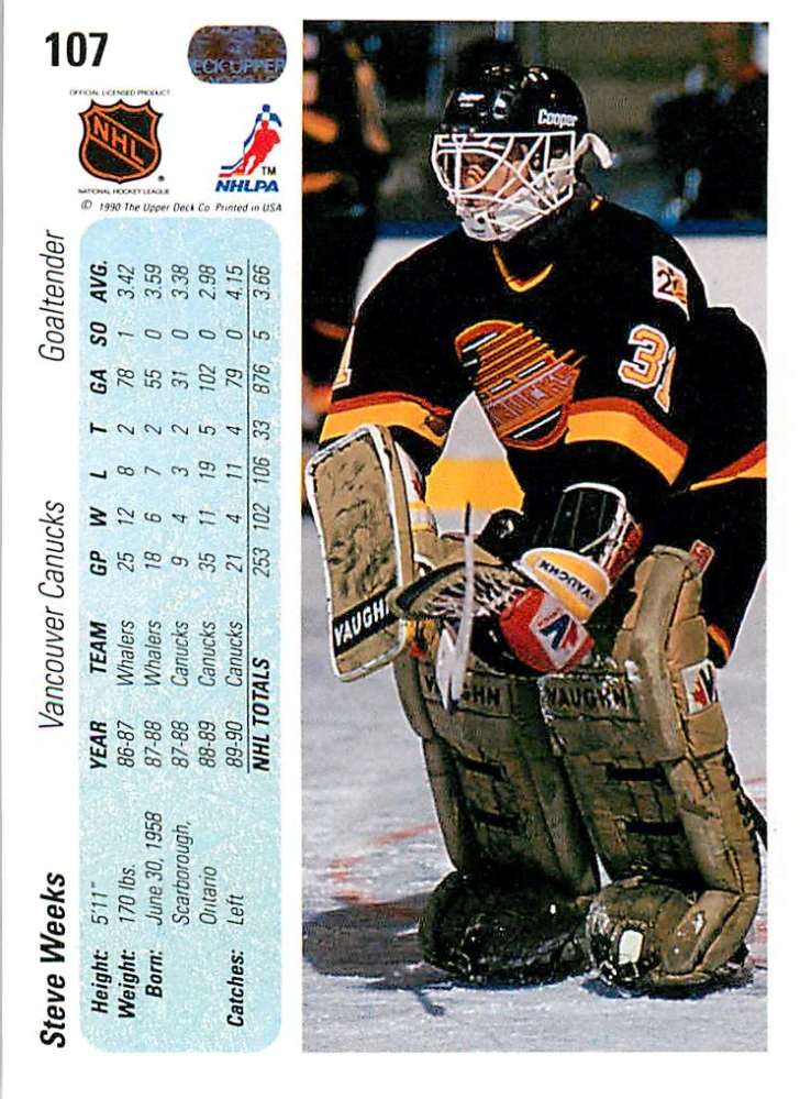 1990-91 UD Series - Steve Weeks #107