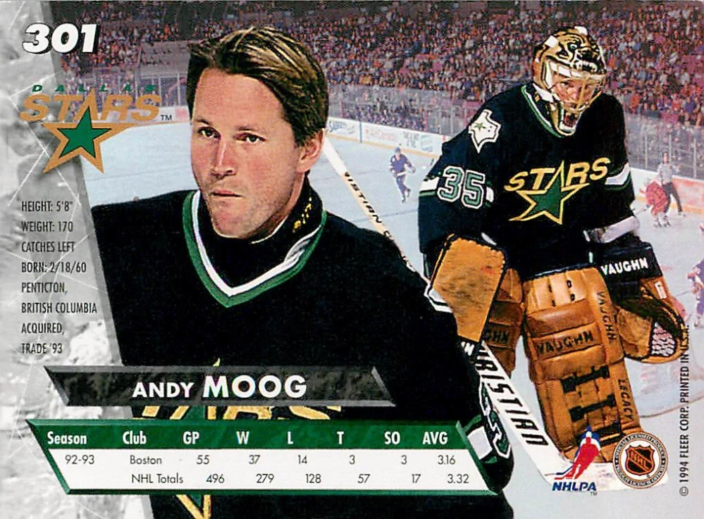 1993-94 Fleer Ultra - Andy Moog #301