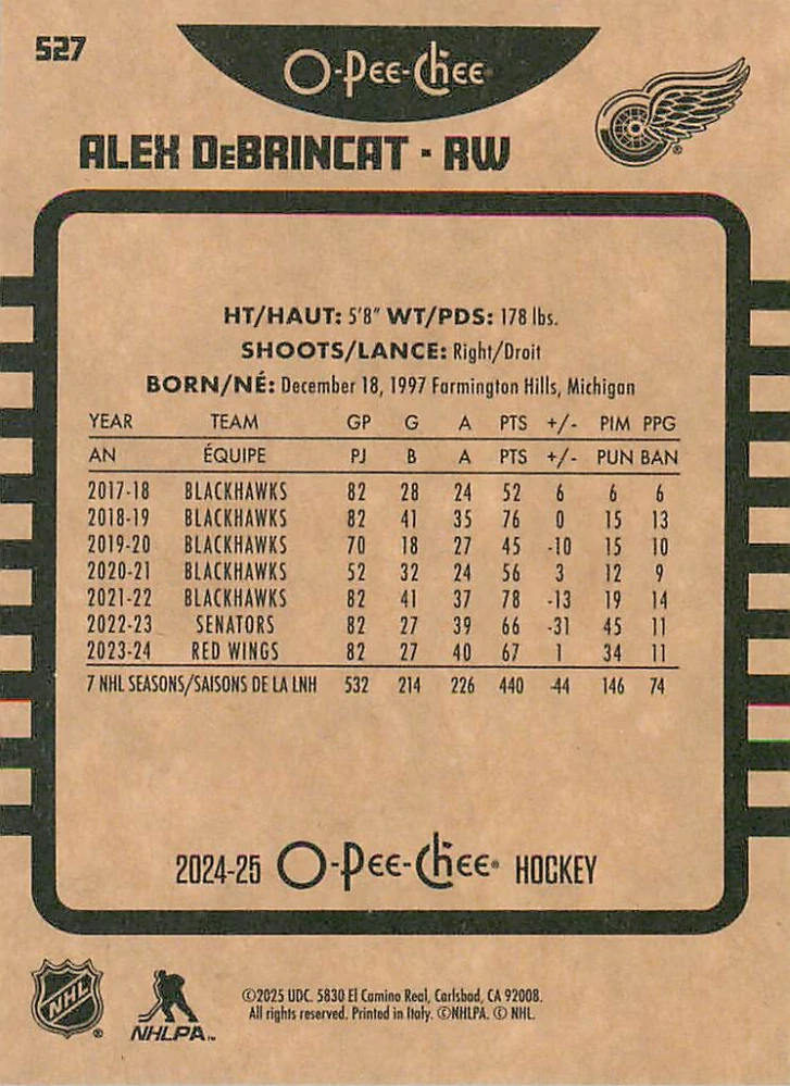 2024-25 UD O-Pee-Chee - Alex DeBrincat - All-Star Retro #527