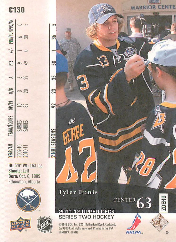 2011-12 UD Series 2 - Tyler Ennis - Canvas #C130