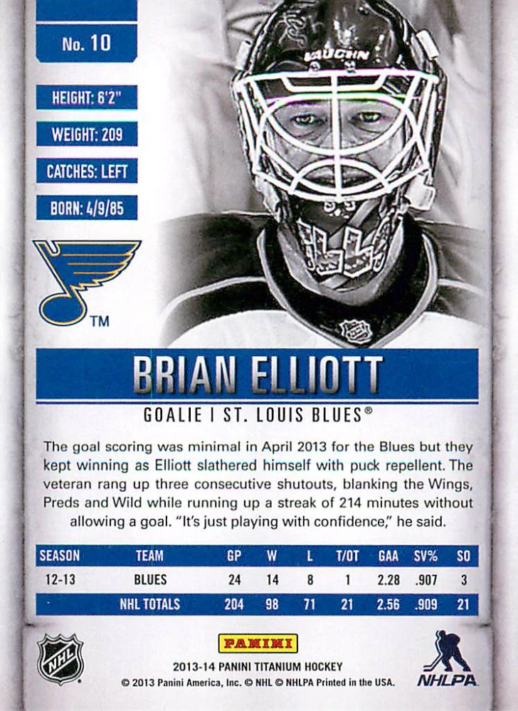 2013-14 Panini Titanium - Brian Elliot #10