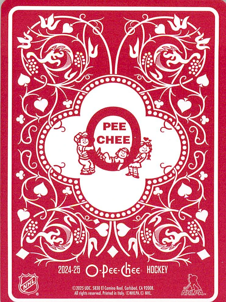 2024-25 UD O-Pee-Chee - Dylan Larkin - Playing Cards #6-CLUBS