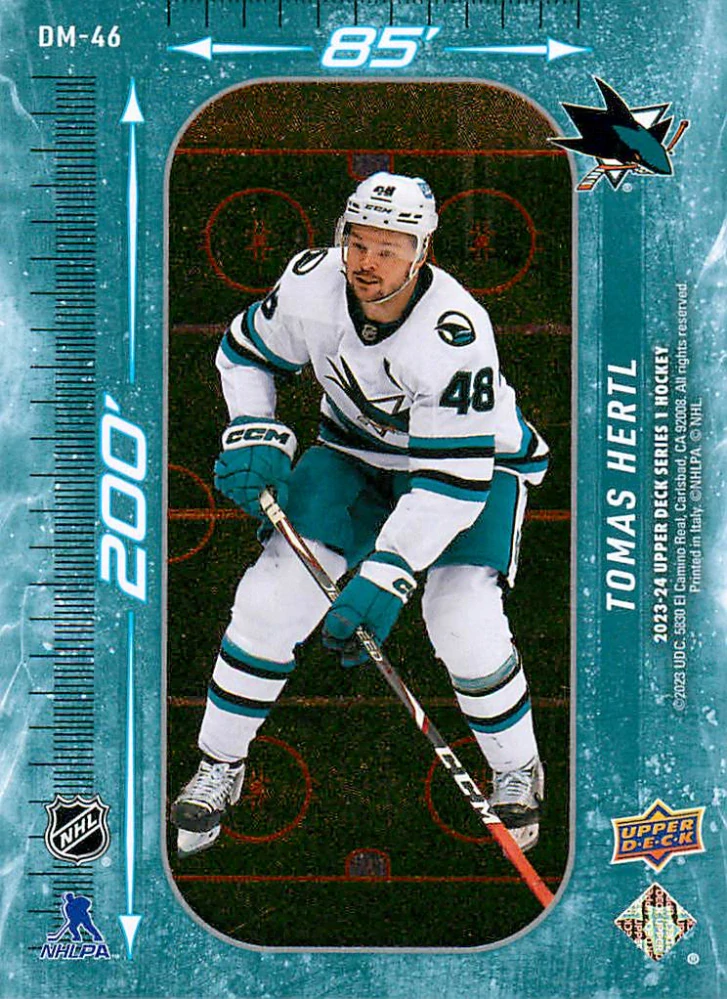 2023-24 UD Series 1 - Tomáš Hertl - 200' x 85' #DM-46