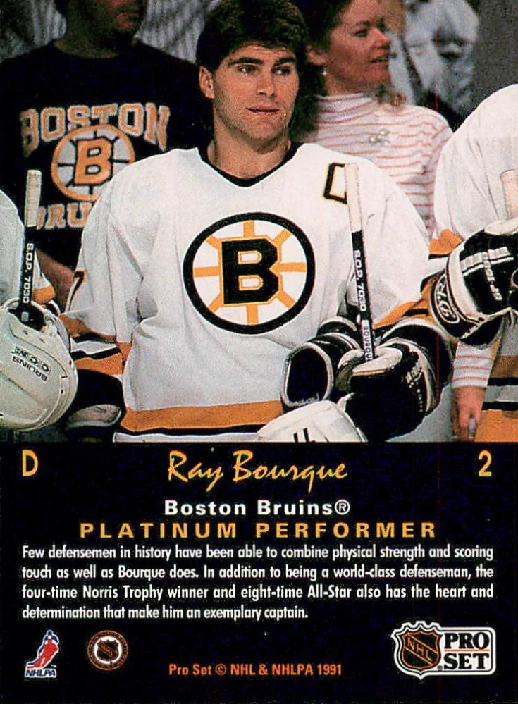 1991-92 Pro Set Platinum - Ray Bourque #2