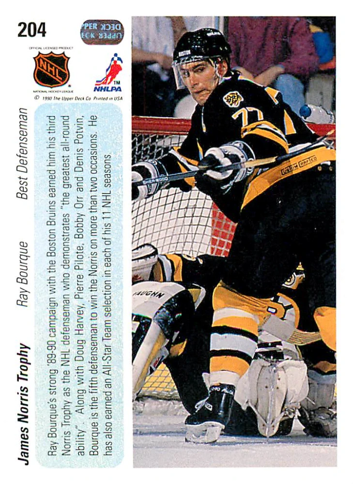 1990-91 UD Series - Ray Bourque - Award Winner #204