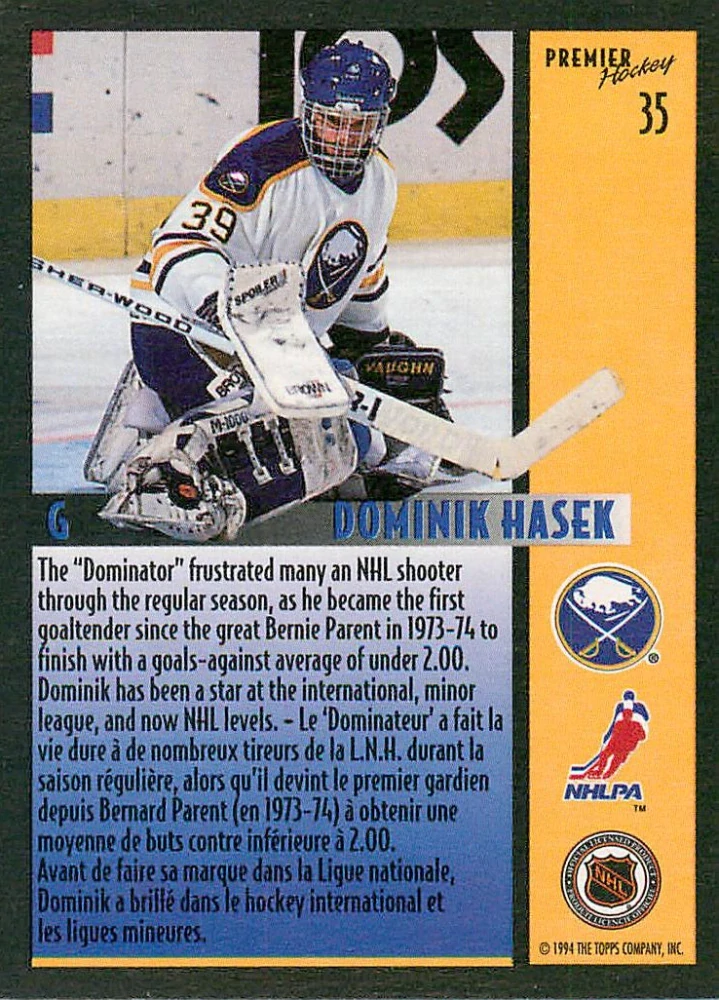 1994-95 O-Pee-Chee Premier - Dominik Hašek - All-Star #35