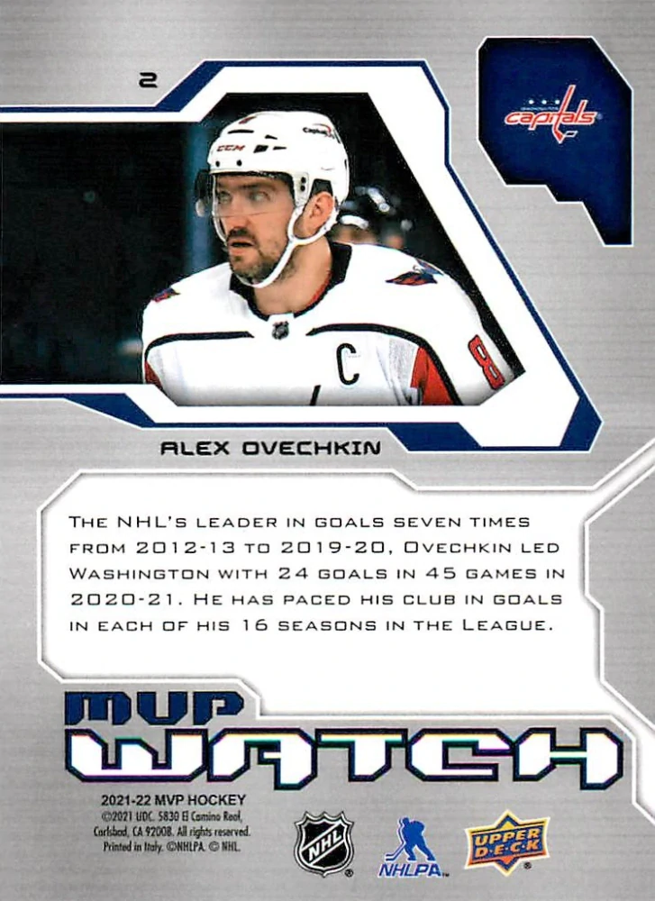2021-22 UD MVP - Alex Ovechkin - Watch #2