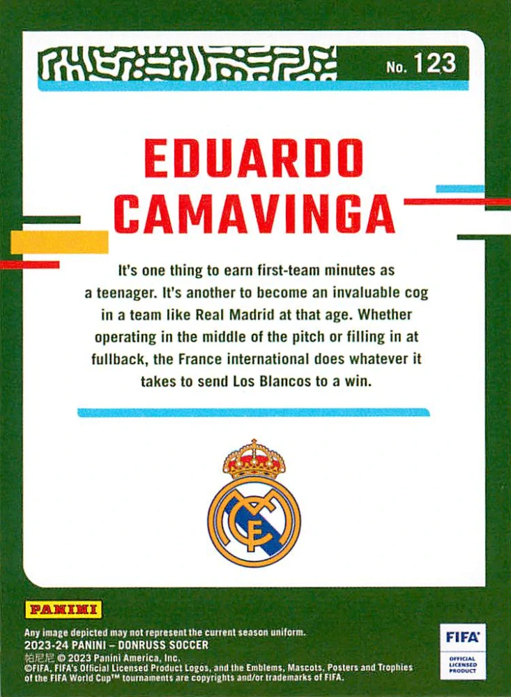 2023-24 Panini Donruss FIFA - Eduardo Camavinga - Silver #123