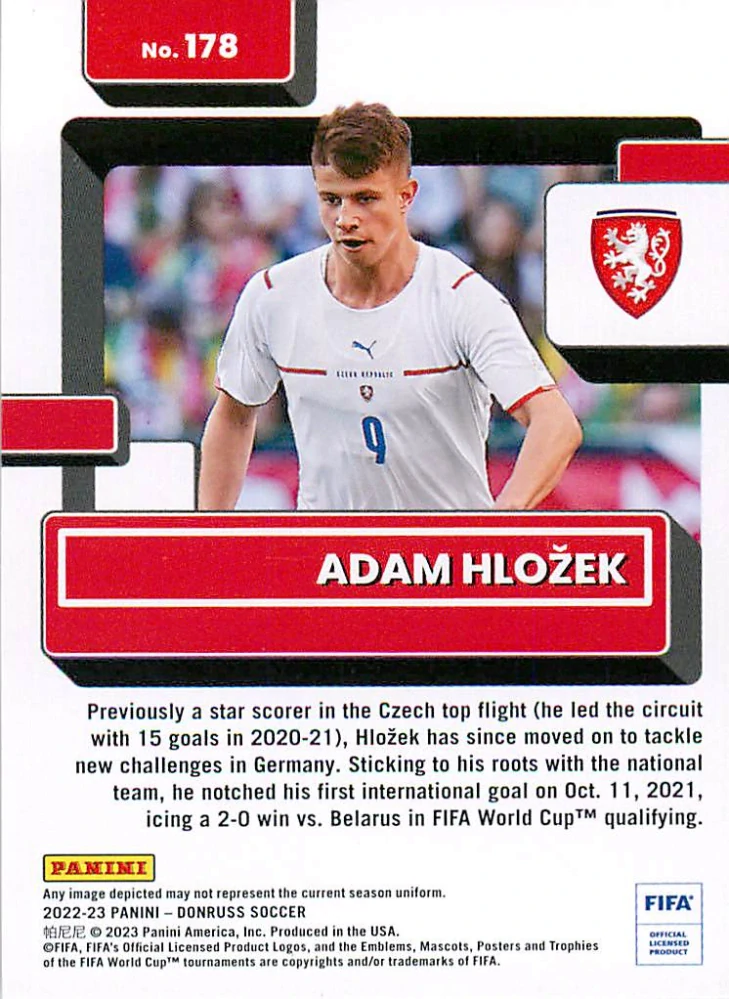 2022-23 Panini Donruss - Adam Hložek - Rated Rookie #178
